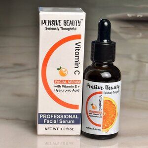 Pensive Beauty Anti-Aging Vitamin C Facial Serum w/ Hyaluronic Acid